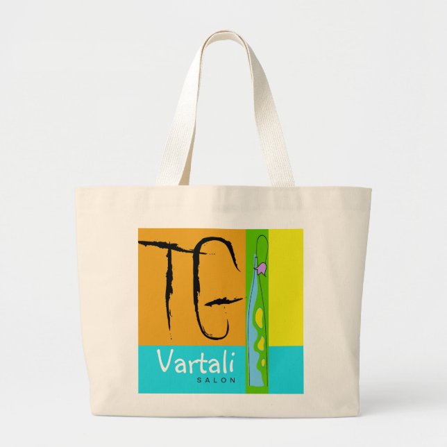 Bolsa Tote Grande Flor TG No Saco Vase Vartali (Frente)
