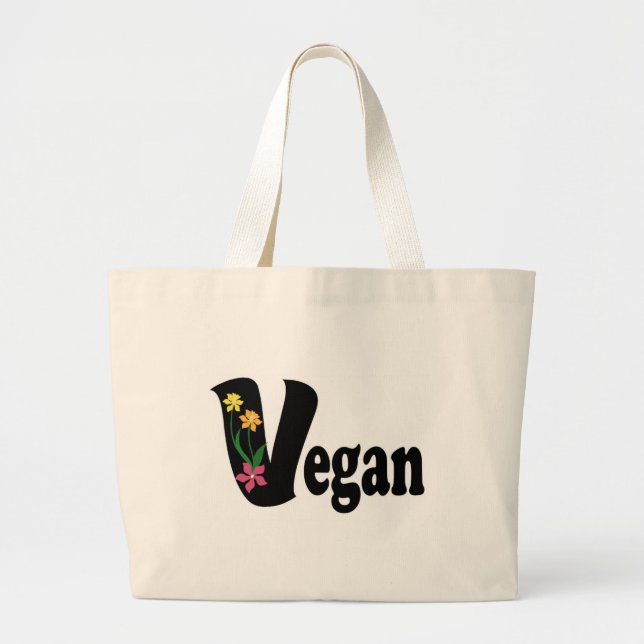 Bolsa Tote Grande Flor Vegan (Frente)