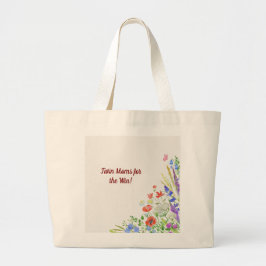 Bolsa Tote Grande Floral Twin Mãe