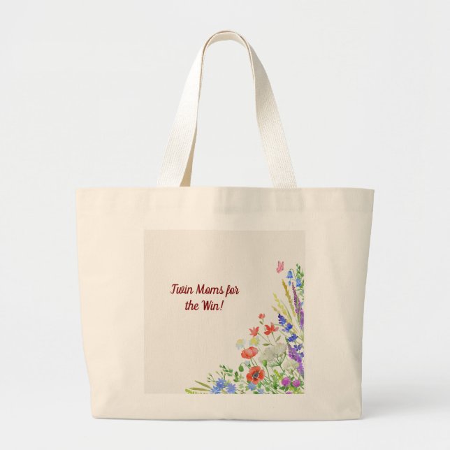 Bolsa Tote Grande Floral Twin Mãe (Frente)