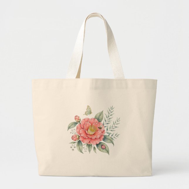 Bolsa Tote Grande flores (Frente)
