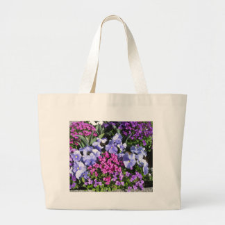 Bolsa Tote Grande Flores de primavera Roxas