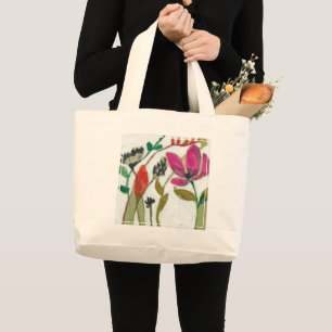 Bolsa Tote Grande Flores Vivas