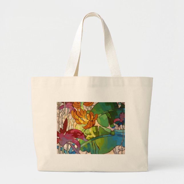 Bolsa Tote Grande "Floresce" - o saco de Arman Manookian (Frente)