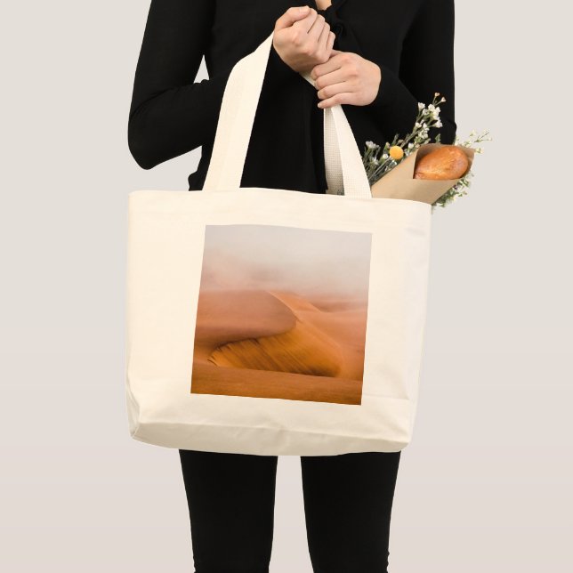 Bolsa Tote Grande Foggy Namib Desert (Frente (produto))