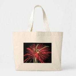 Bolsa Tote Grande Fogos de artifício vermelhos
