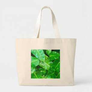 Bolsa Tote Grande Folhas verdes Palm Folha Floresta tropical