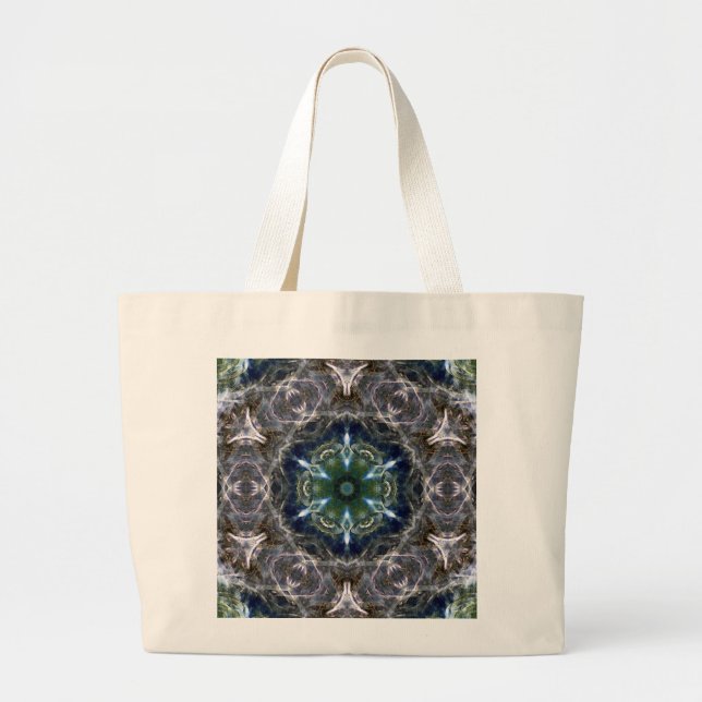 Bolsa Tote Grande Folk Mandala Tote Bag (Frente)