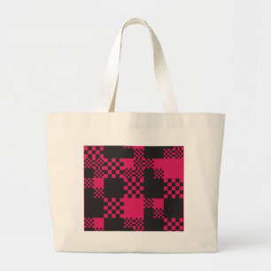 Bolsa Tote Grande forma criativa de blocos quadrados de cubo