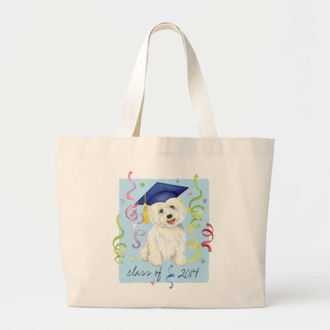 Bolsa Tote Grande Formando Westie (Frente)