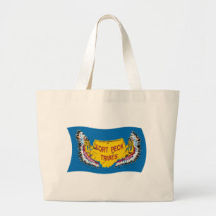 Bolsa Tote Grande Fort Peck Assiniboine Flag Tote Bag