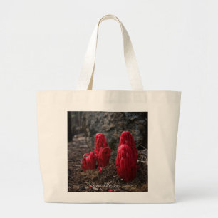 Bolsa Tote Grande Foto de Flores de Neve