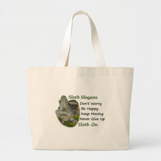 Bolsa Tote Grande Foto Largura Foto Motivacional Cute Sloth Sayings