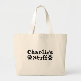 Bolsa Tote Grande Foto & Nome de Pet Personalizado