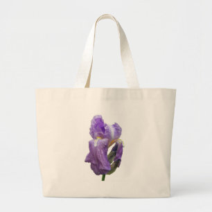 Bolsa Tote Grande Fotografia de Íris Roxo