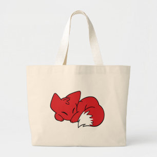 Bolsa Tote Grande Fox ondulado do sono