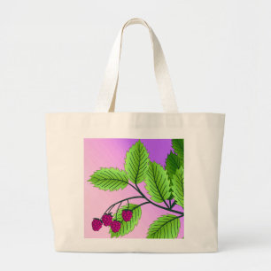 Bolsa Tote Grande Framboesas num galho