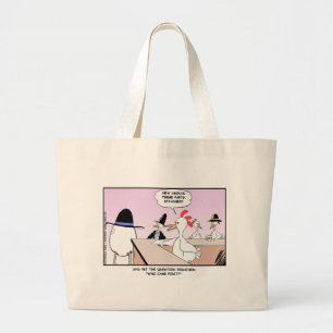 Bolsa Tote Grande Frango ou Ovo? Presentes e Colecionáveis Divertido