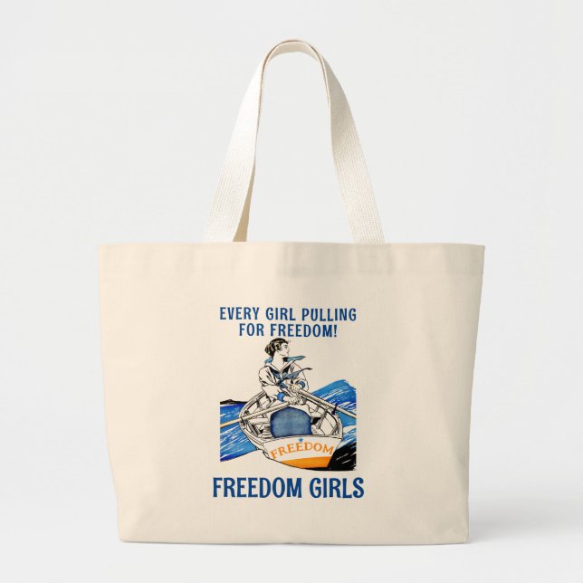 Bolsa Tote Grande FREEDOM GIRLS Jumbo tossaco (Frente)