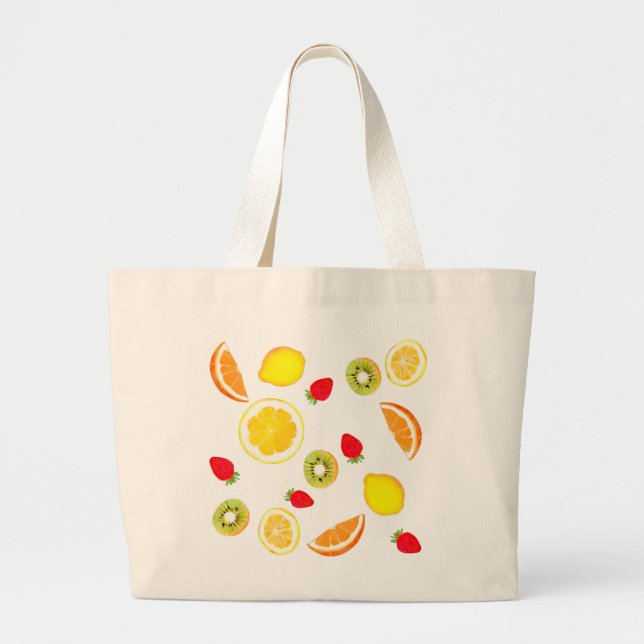 Bolsa Tote Grande Frutas frescas (Frente)