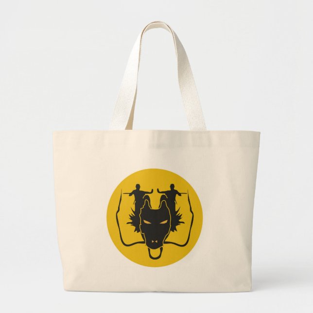 Bolsa Tote Grande Fu de Kung do dragão (Frente)