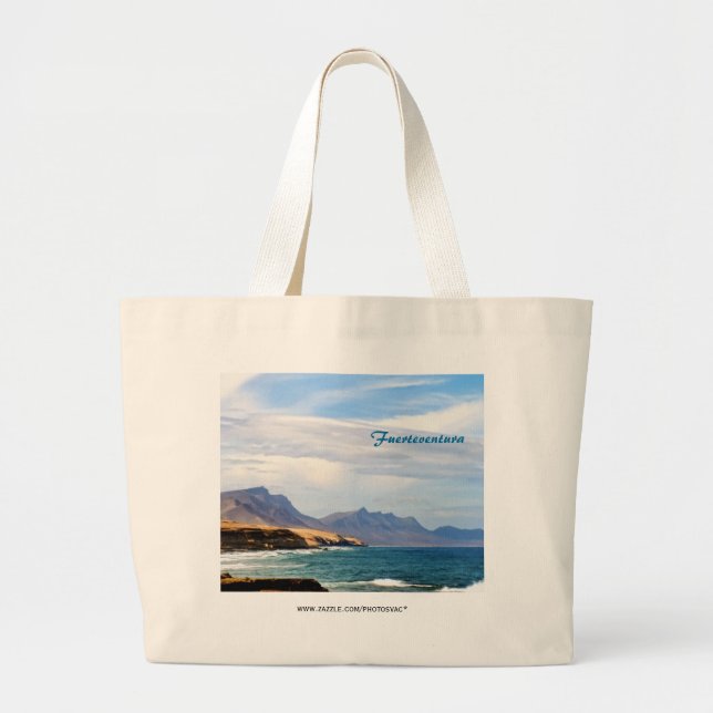 Bolsa Tote Grande Fuerteventura, efeito pintor (Frente)