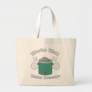 Bolsa Tote Grande Funciona Bem Sob Pressão, Slogan Lenta De Slogan