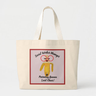 Bolsa Tote Grande Funny Banana Quote Social Worker 
