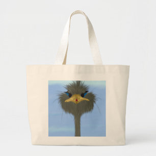 Bolsa Tote Grande Funny Ostrich George E O Bonitinho Ladybug