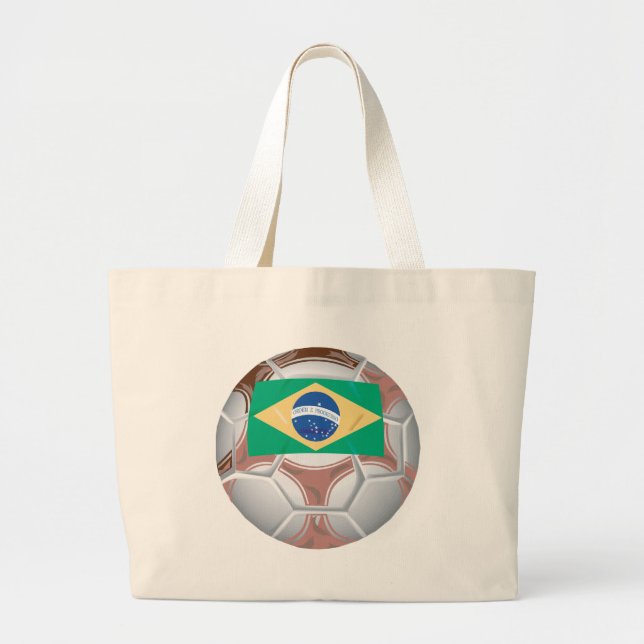 Bolsa Tote Grande Futebol de Brasil (Frente)