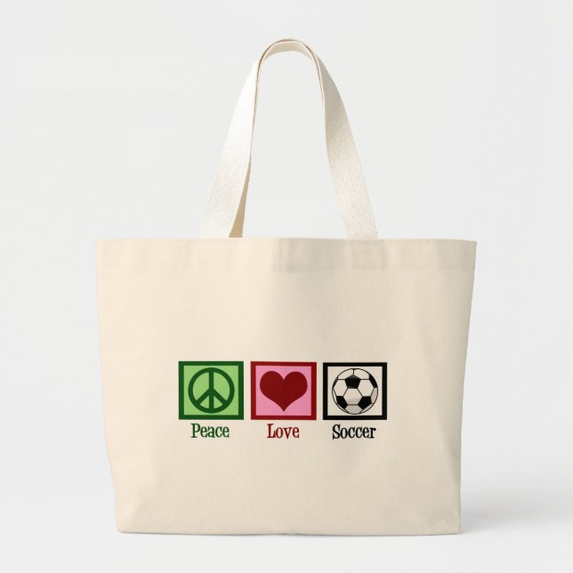 Bolsa Tote Grande Futebol de Paz (Frente)