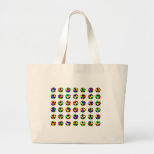 Bolsa Tote Grande futebol - teste padrão das bolas de futebol