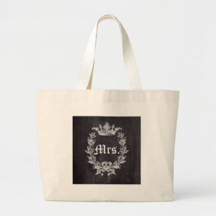 Bolsa Tote Grande Futuro da noiva da lua de mel Sra.