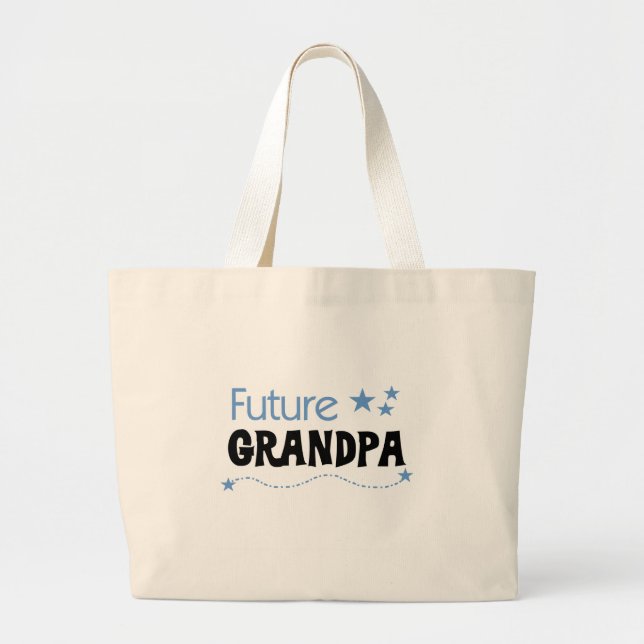 Bolsa Tote Grande Futuros Camisetas e presentes do avô (Frente)