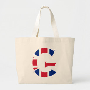 Bolsa Tote Grande G Monograma sobreposto à Union Jack Flag jtcn
