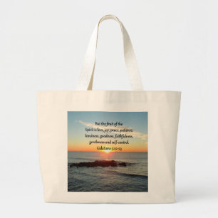 BOLSA TOTE GRANDE GALÁCIOS 5 FRUTAS DO ESPÍRITO