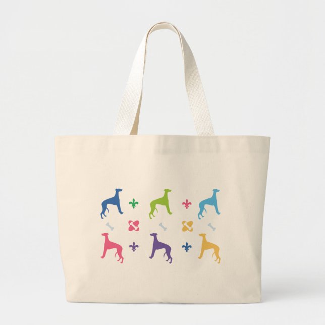 Bolsa Tote Grande Galgo do desenhista (Frente)
