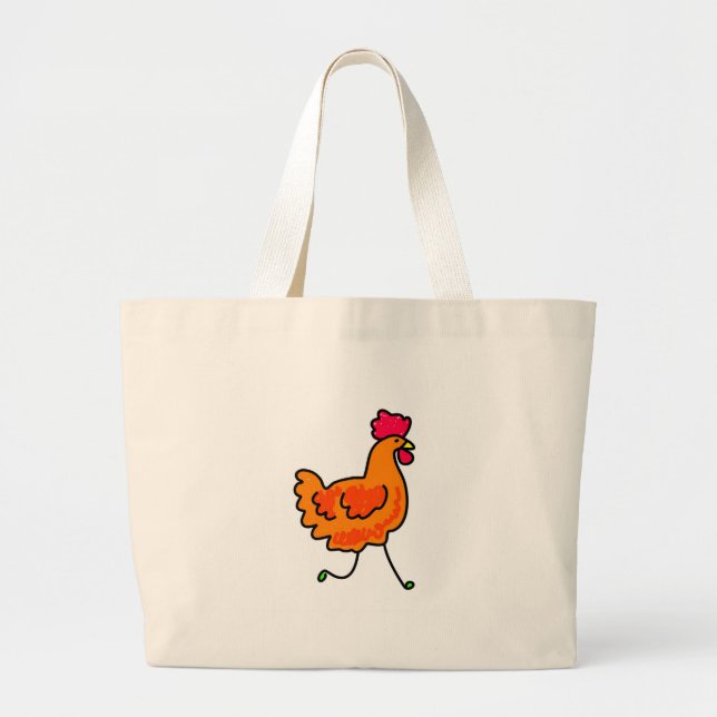 Bolsa Tote Grande galinha (Frente)