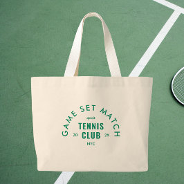 Bolsa Tote Grande Game Set Match Après Tennis Club Custom 