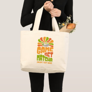 Bolsa Tote Grande GAME SET MATCHA Divertido Latino Drinker
