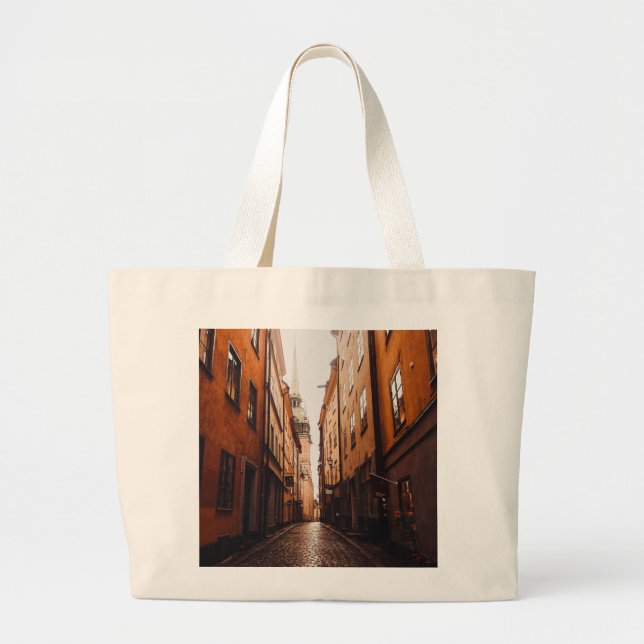 Bolsa Tote Grande Gamla Stan, Estocolmo, Suécia  (Frente)