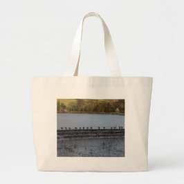 Bolsa Tote Grande Gansos do Canadá Todos em uma Linha