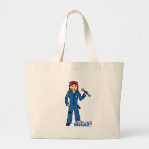 Bolsa Tote Grande Garotas não sabem o quê? Design Personalizado d