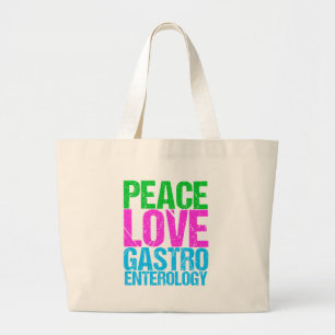 Bolsa Tote Grande Gastroenterologia do amor da paz