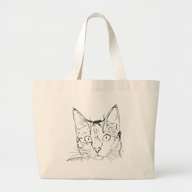 Bolsa Tote Grande Gatinho (Frente)