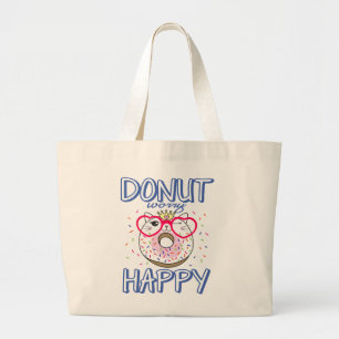 Bolsa Tote Grande Gatinho de Rosquinha de Gato Bonito Dobra de Gato