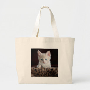 Bolsa Tote Grande Gatinho Super Bonito com Olhos Bonitos