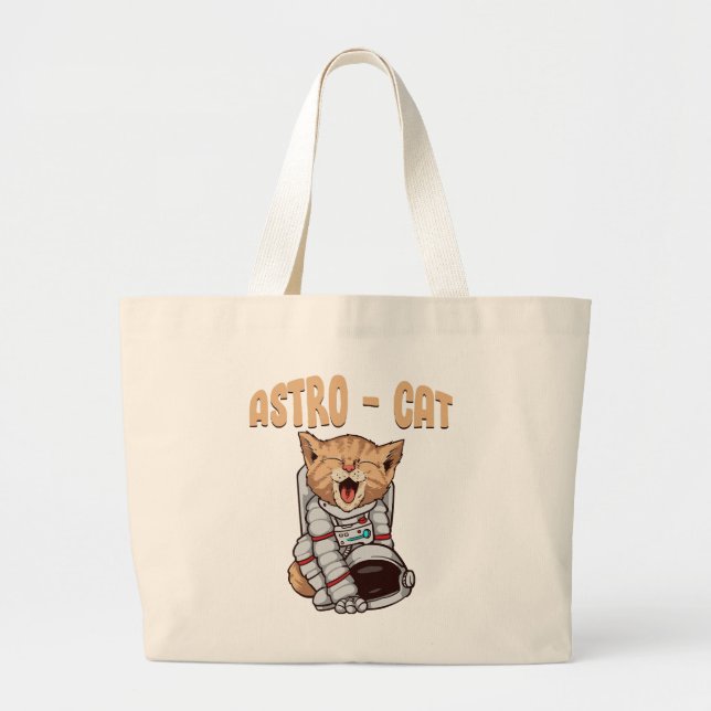 Bolsa Tote Grande Gato Astro (Frente)