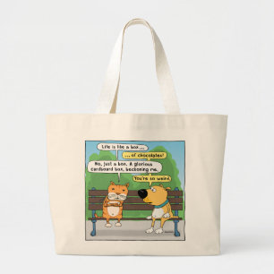 Bolsa Tote Grande Gato de Funn e sacola do cão