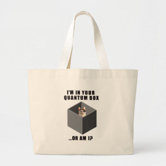 Bolsa Tote Grande Gato do quantum